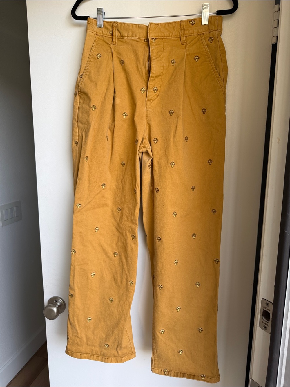 Urban Outfitters Embroidered Mushroom Pants Size 6/ UK 10